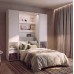 Sienas gulta 90 BED CONCEPT BC-03, balts